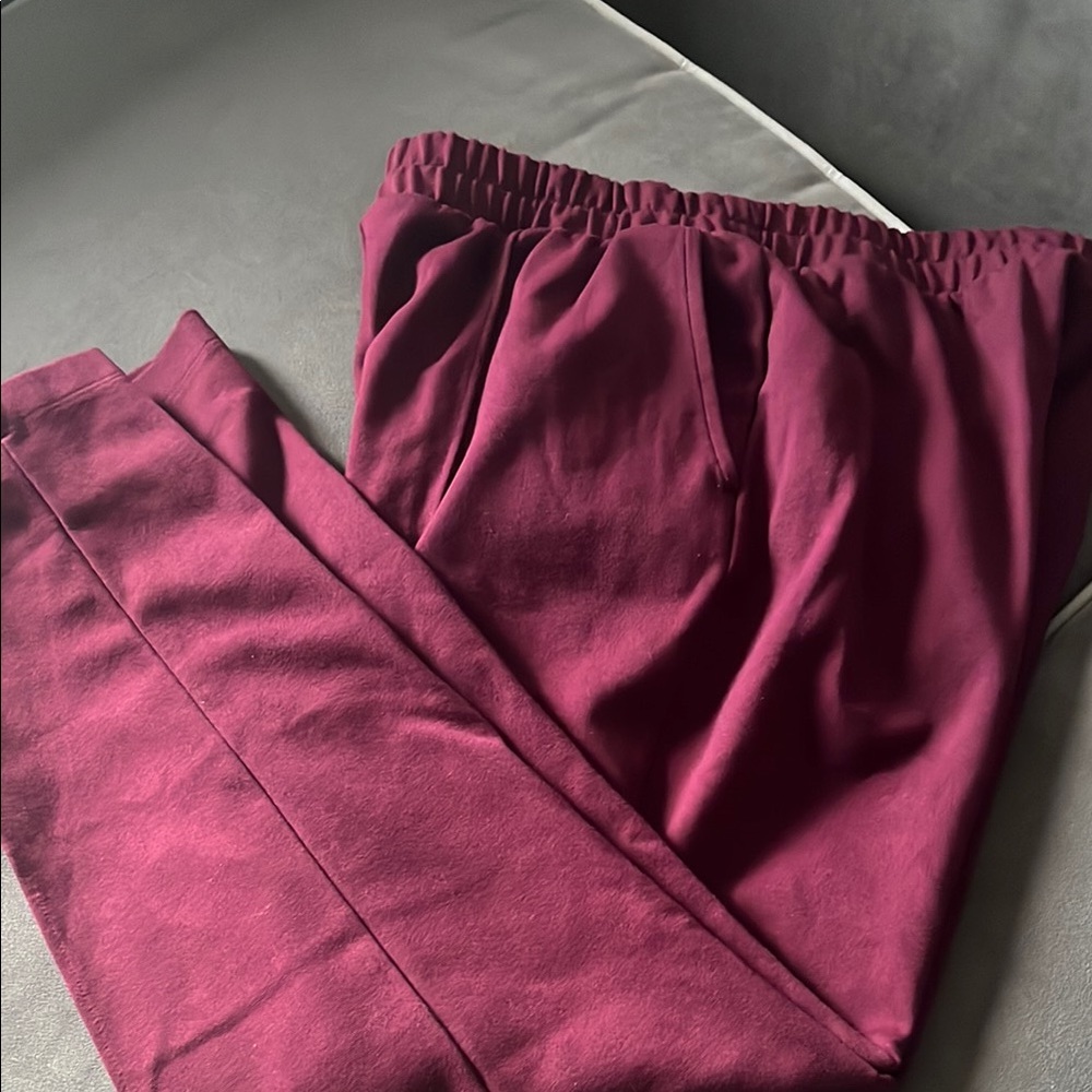 Burgundy casual Pants